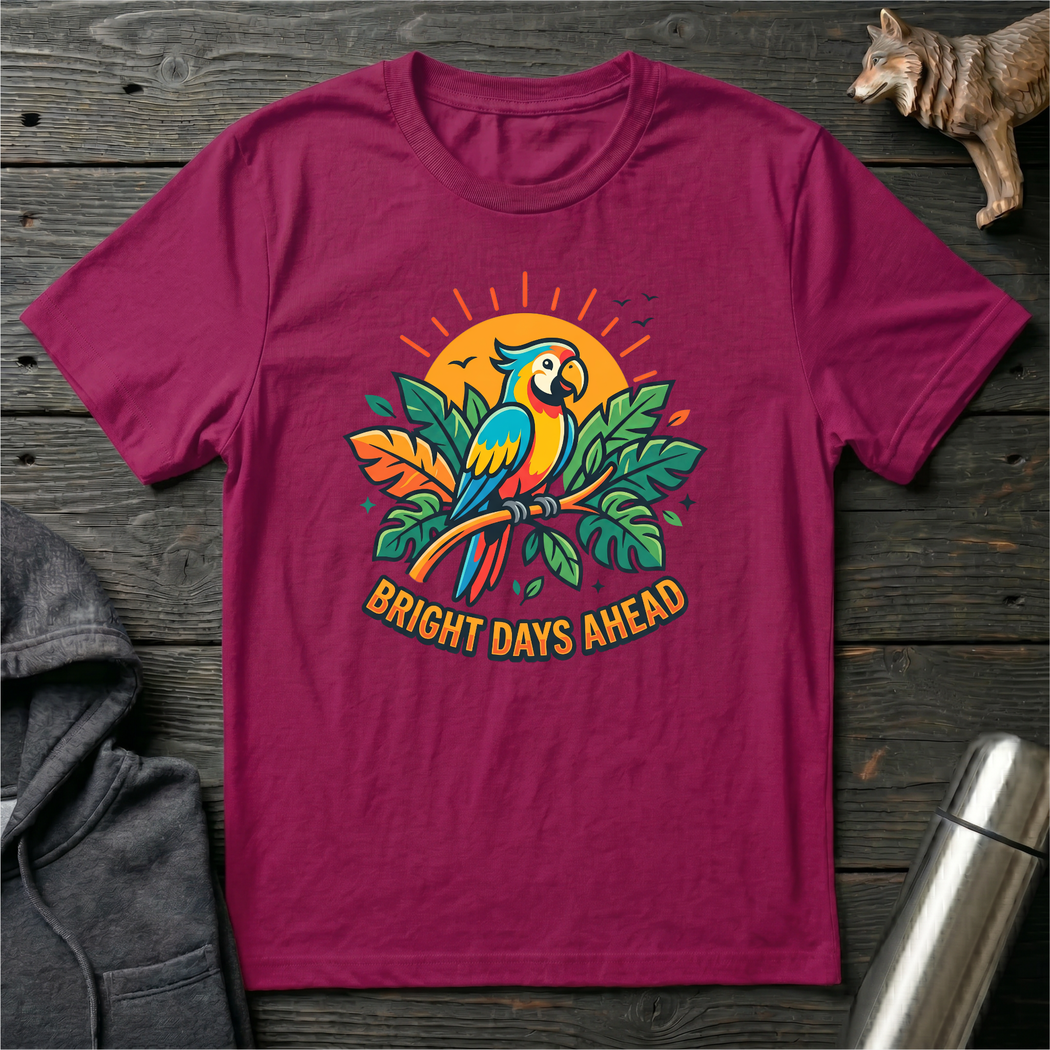 Bright Days Ahead Parrot T-Shirt