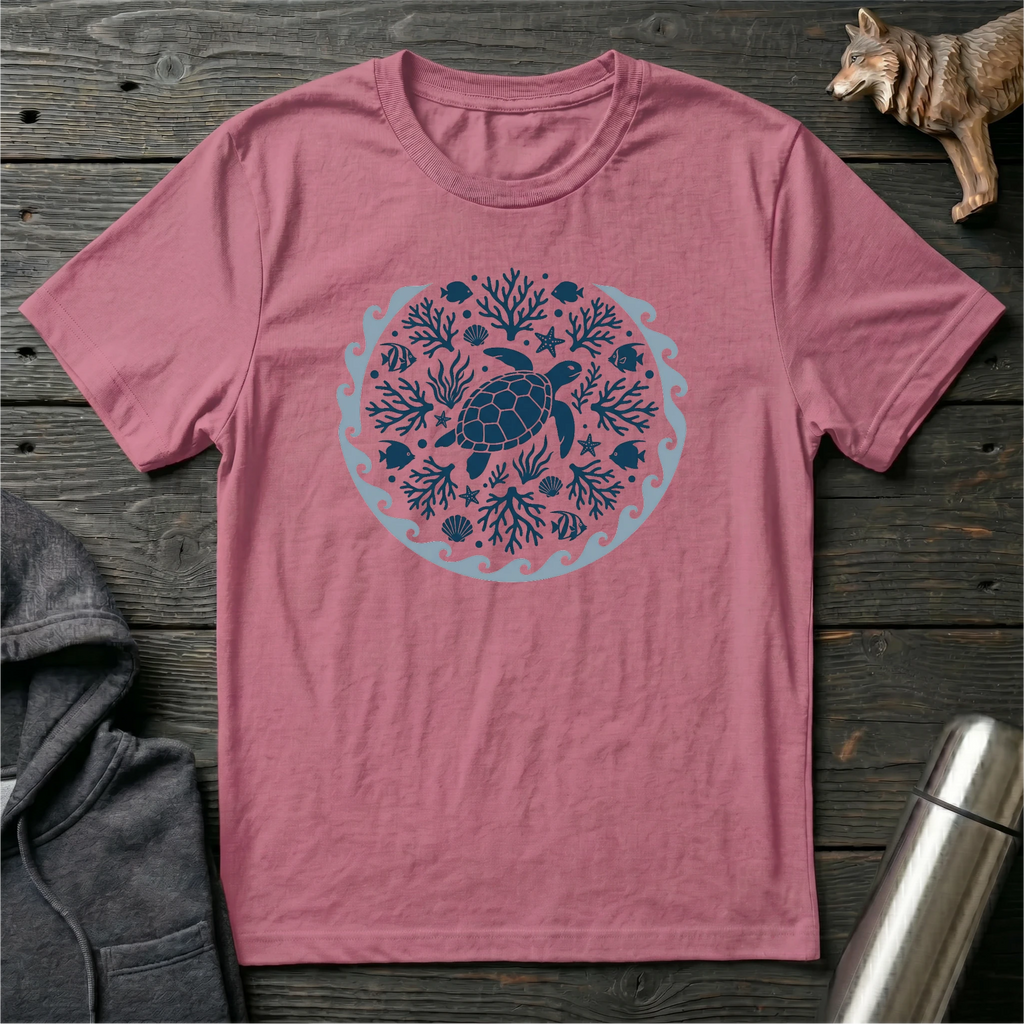 Flow With The Ocean Mandala T-Shirt