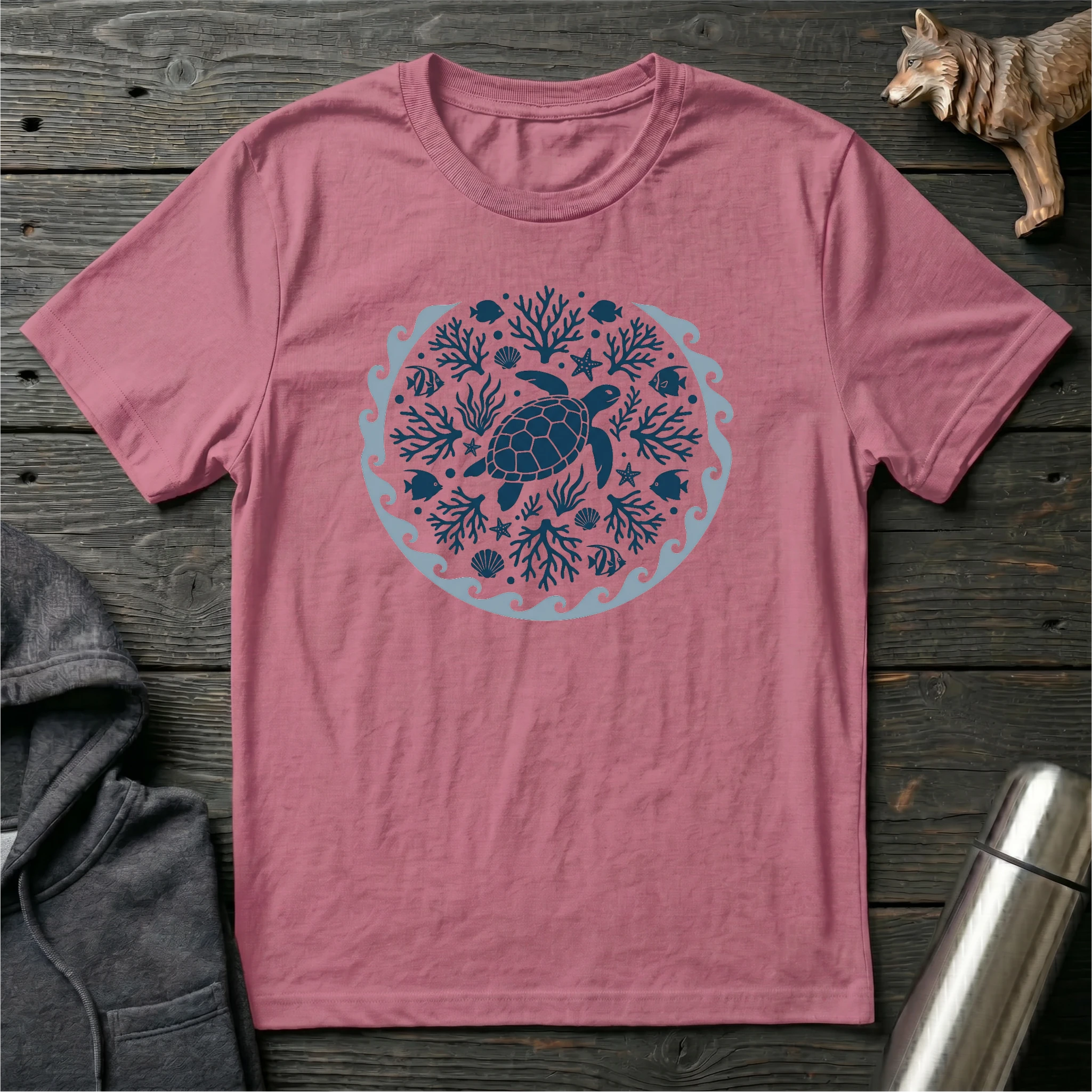 Flow With The Ocean Mandala T-Shirt