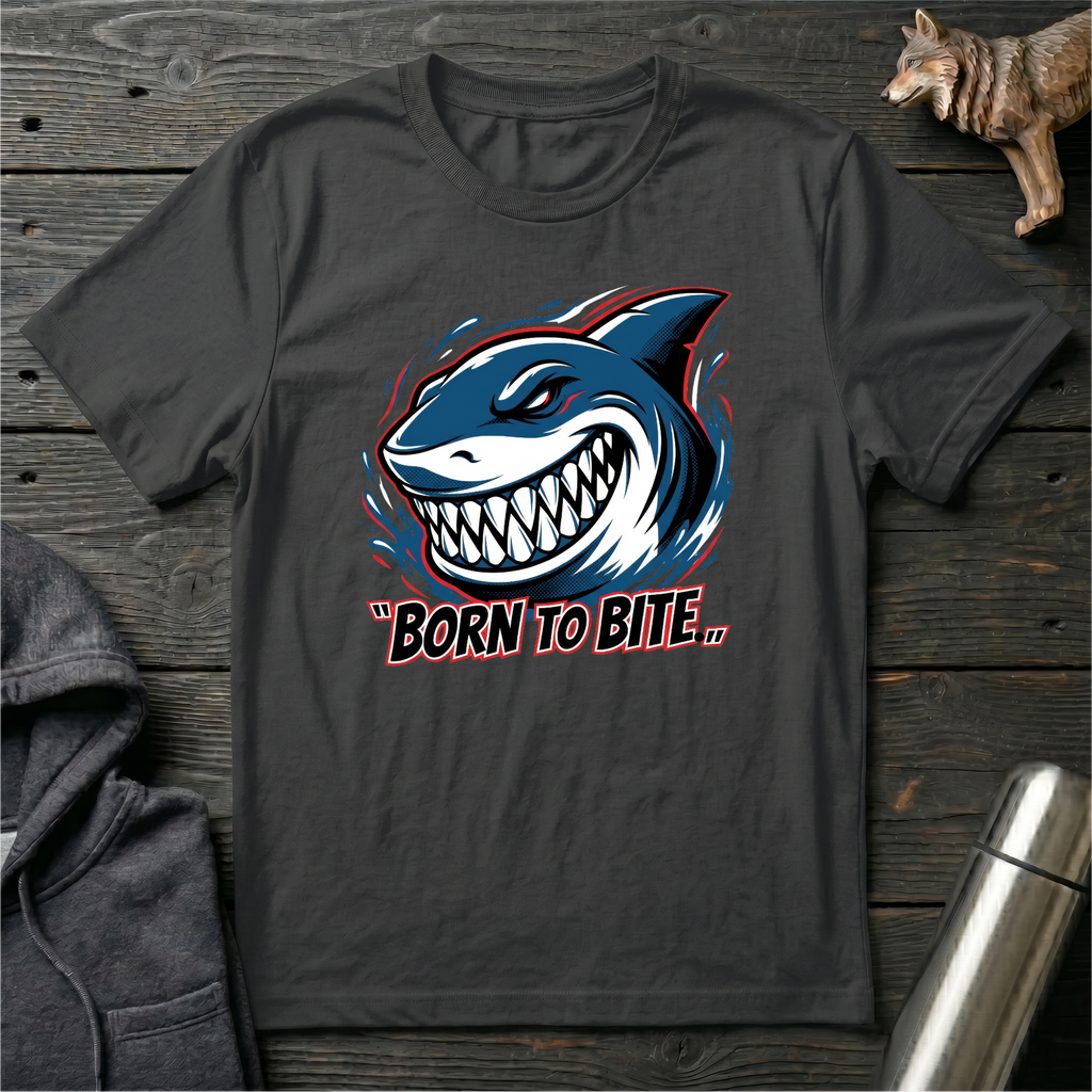 Born to Bite Side Shark T-Shirt