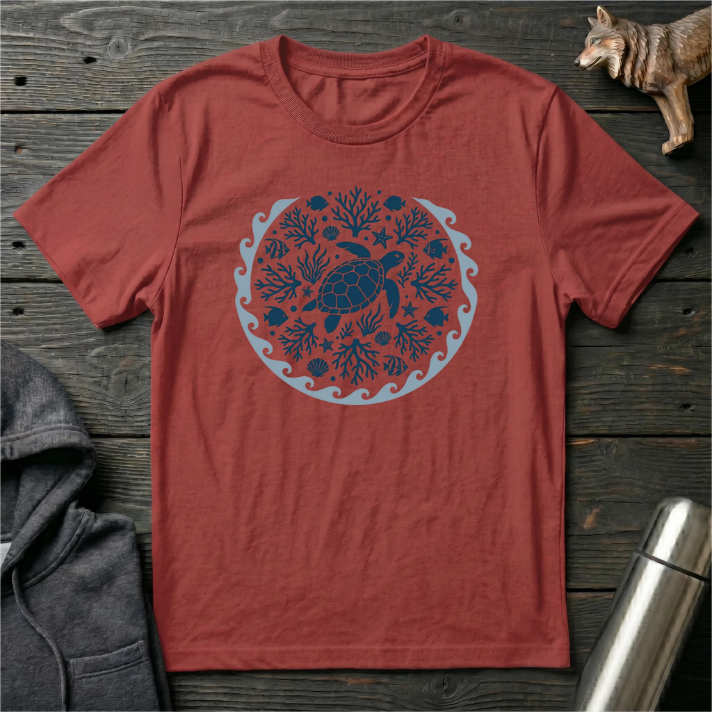 Flow With The Ocean Mandala T-Shirt