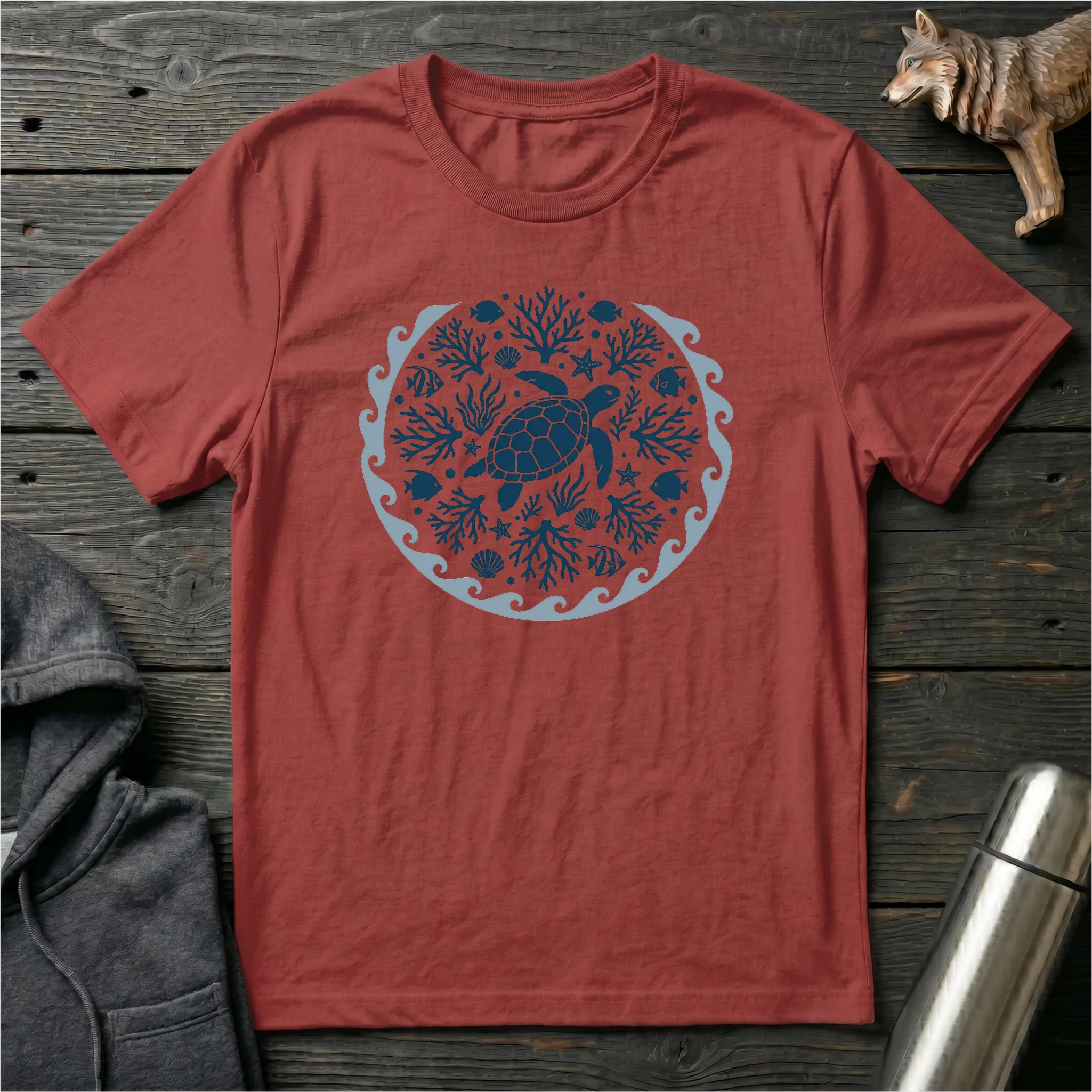 Flow With The Ocean Mandala T-Shirt