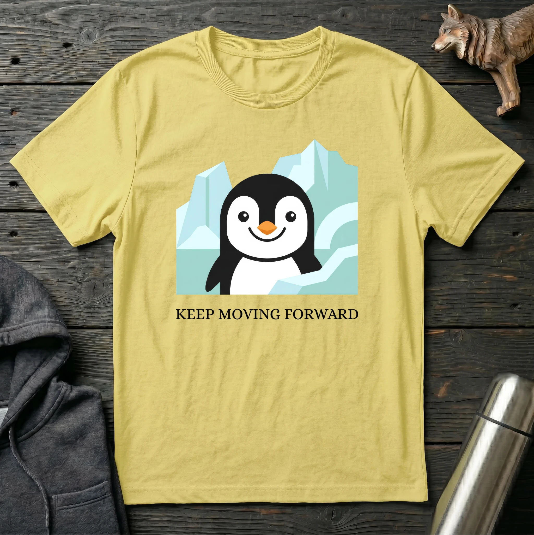 Keep Moving Forward Penguin T-Shirt