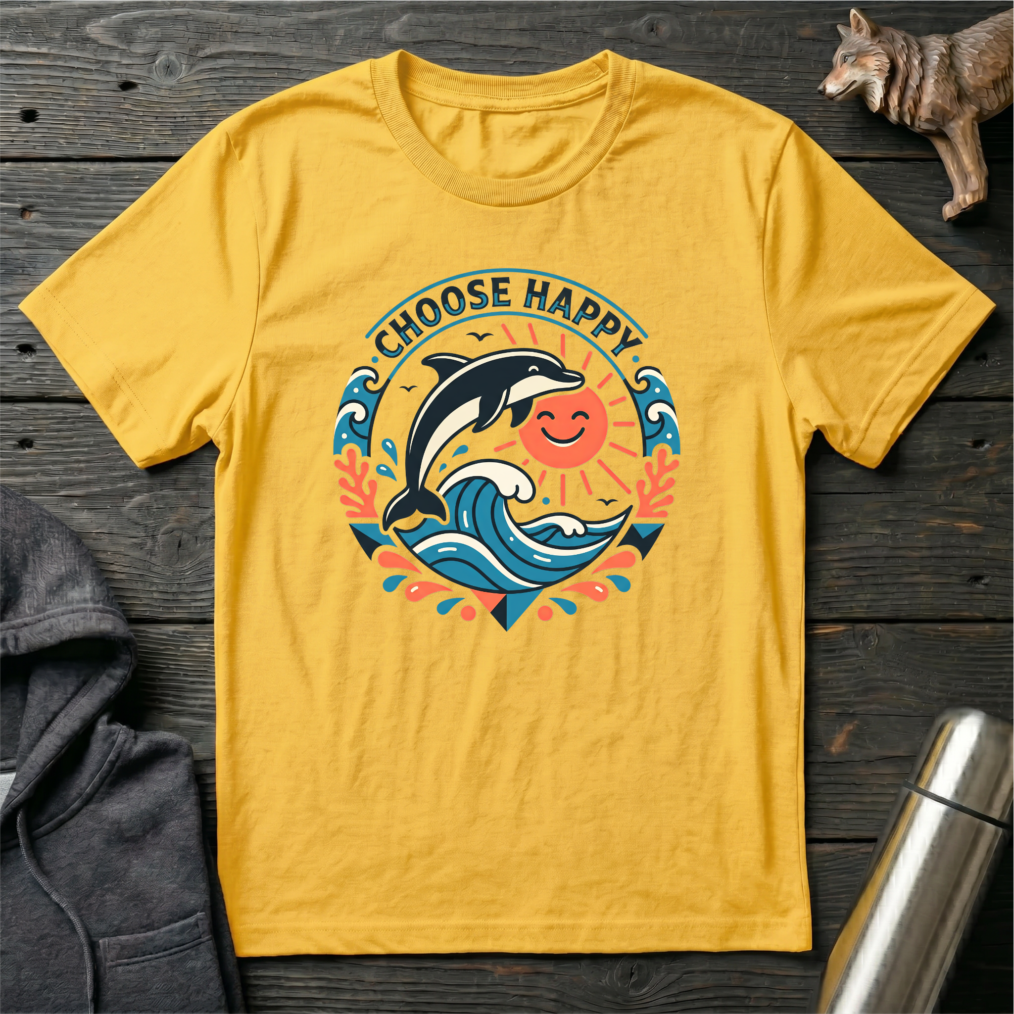 Choose Happy Dolphin T-Shirt