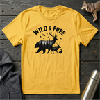 Wild & Free Forest Soul Bear Deer Rabbit T-Shirt