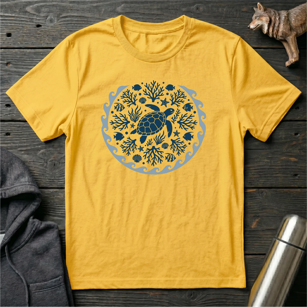 Flow With The Ocean Mandala T-Shirt