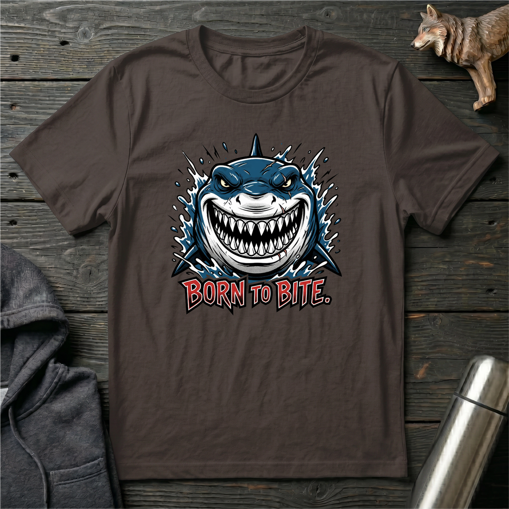 Born to Bite Front Shark T-Shirt