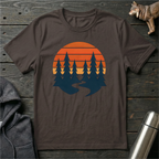 Retro Sunset Pines T-Shirt
