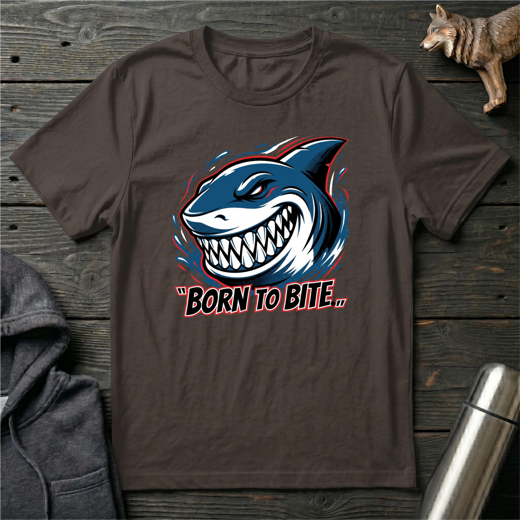 Born to Bite Side Shark T-Shirt