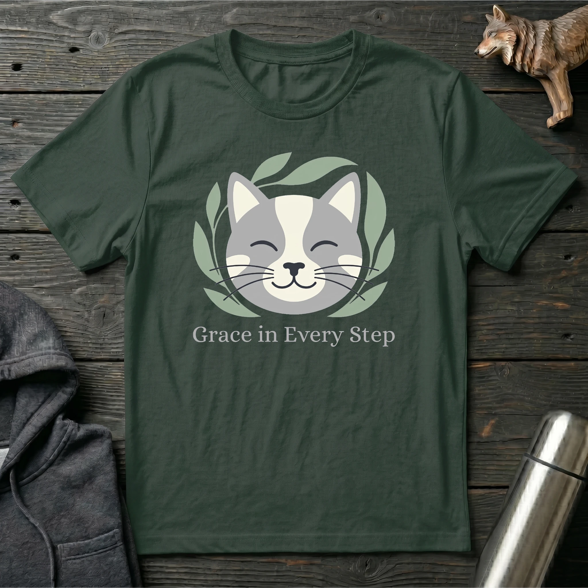 Grace in Every Step Cat T-Shirt
