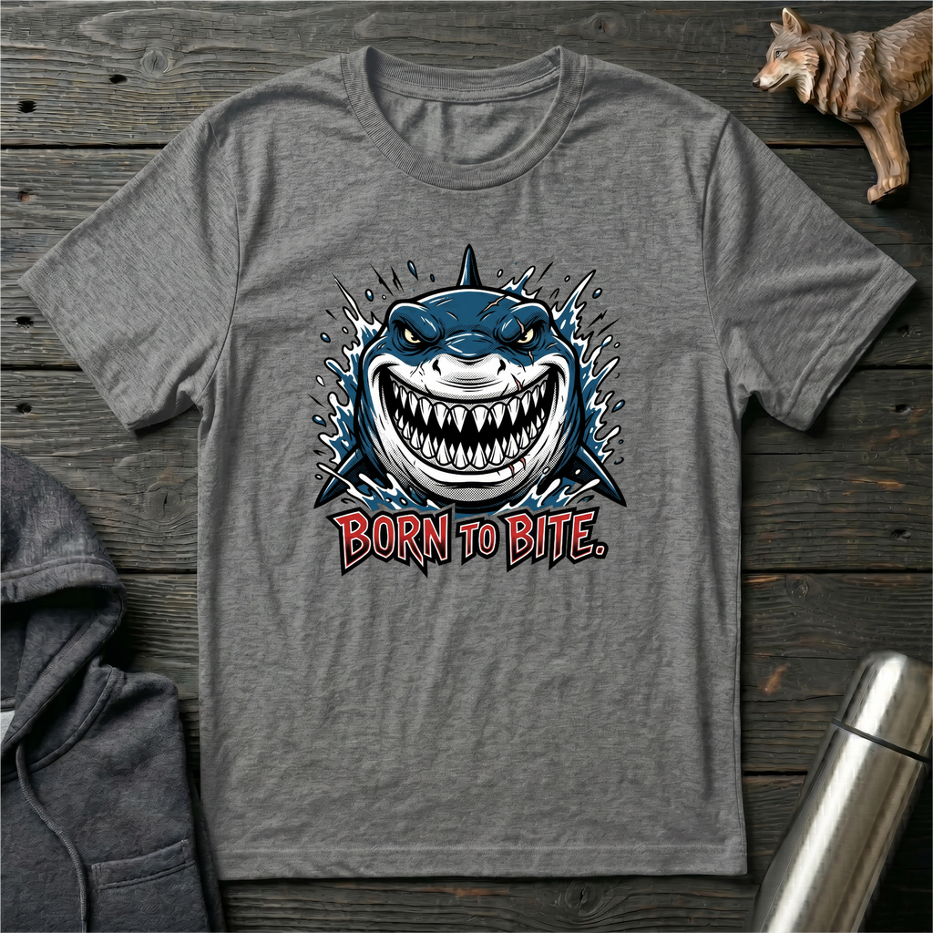 Born to Bite Front Shark T-Shirt