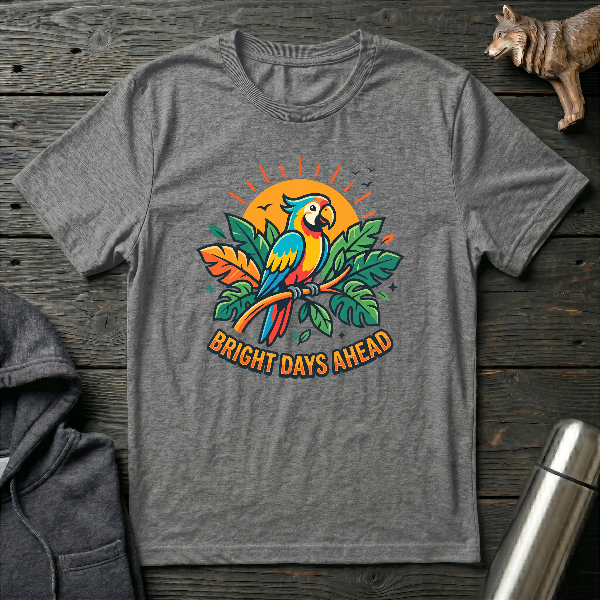Bright Days Ahead Parrot T-Shirt
