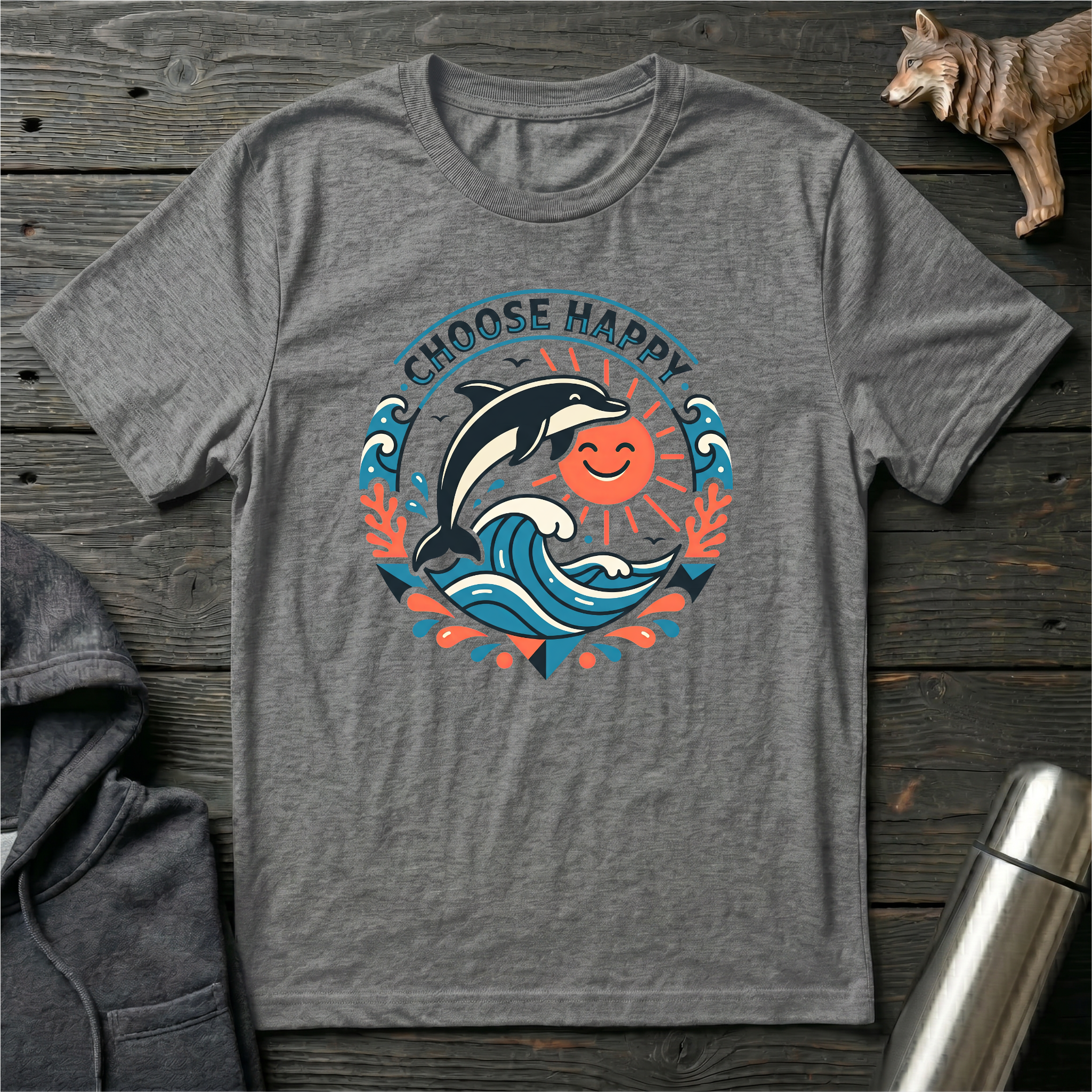Choose Happy Dolphin T-Shirt