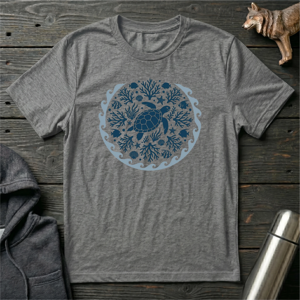 Flow With The Ocean Mandala T-Shirt