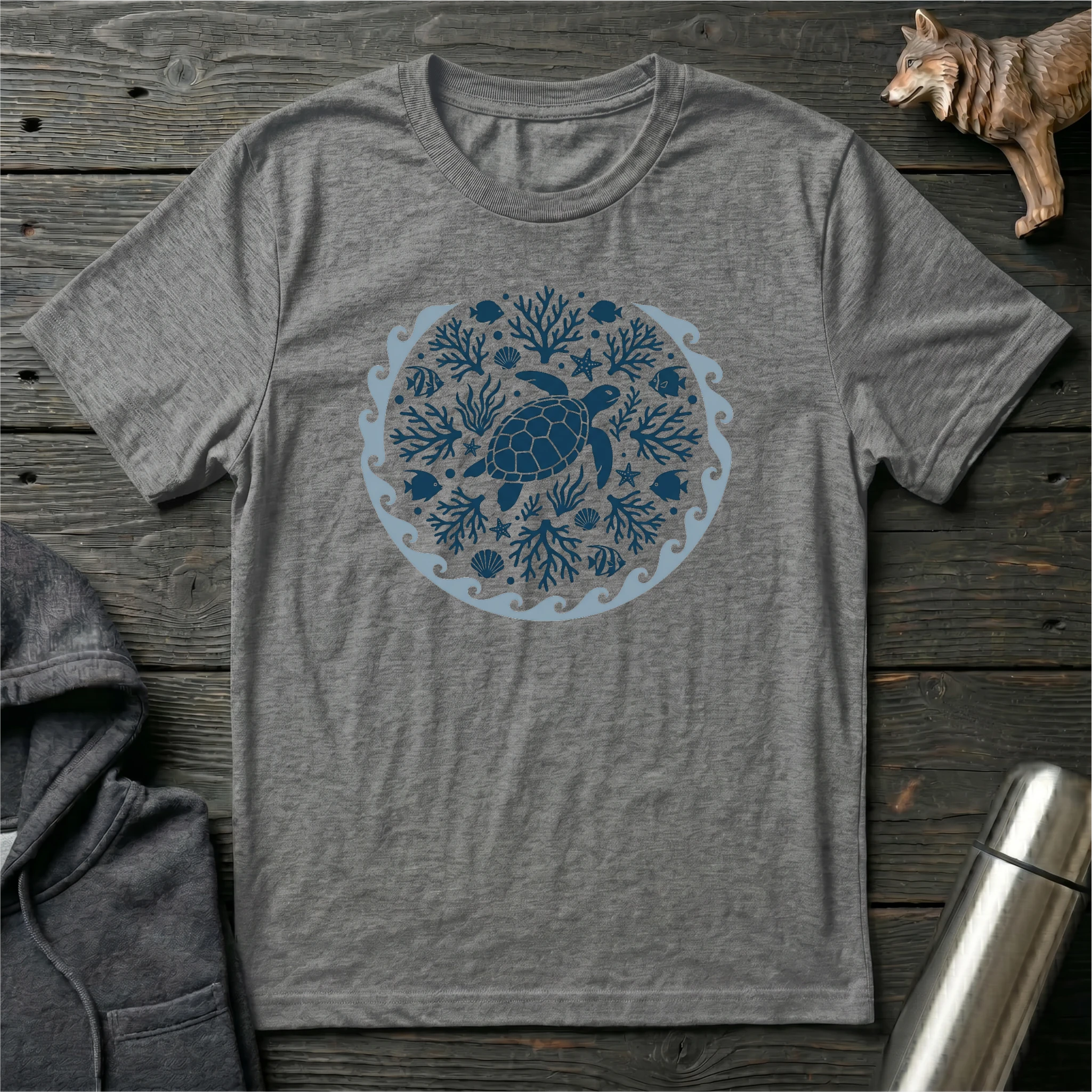 Flow With The Ocean Mandala T-Shirt