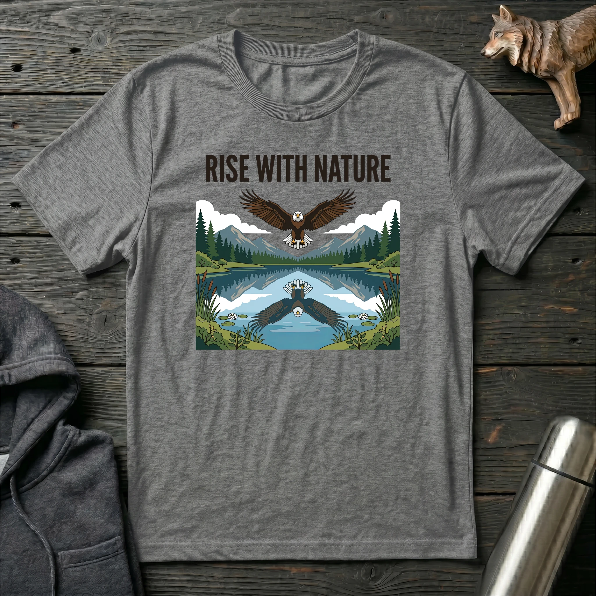 Rise with Nature Eagle T-Shirt