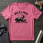 Wild & Free Forest Soul Bear Deer Rabbit T-Shirt