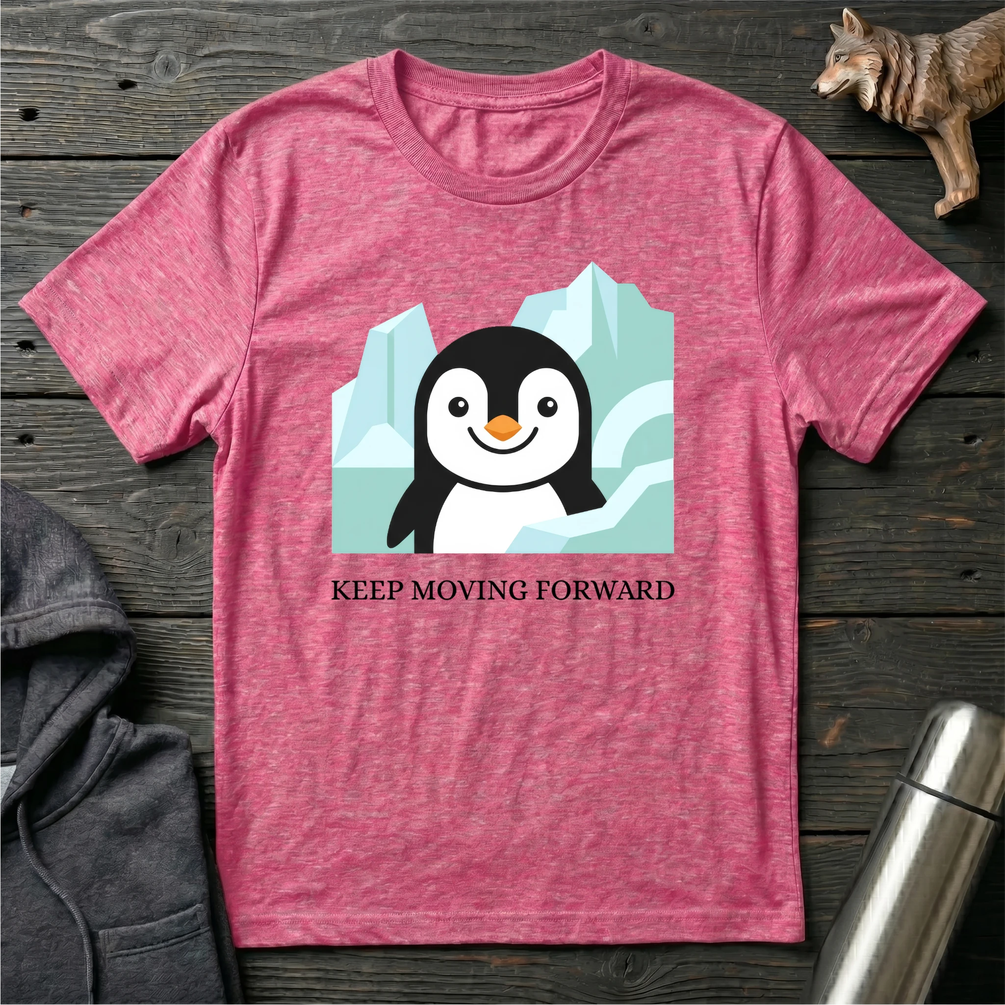 Keep Moving Forward Penguin T-Shirt