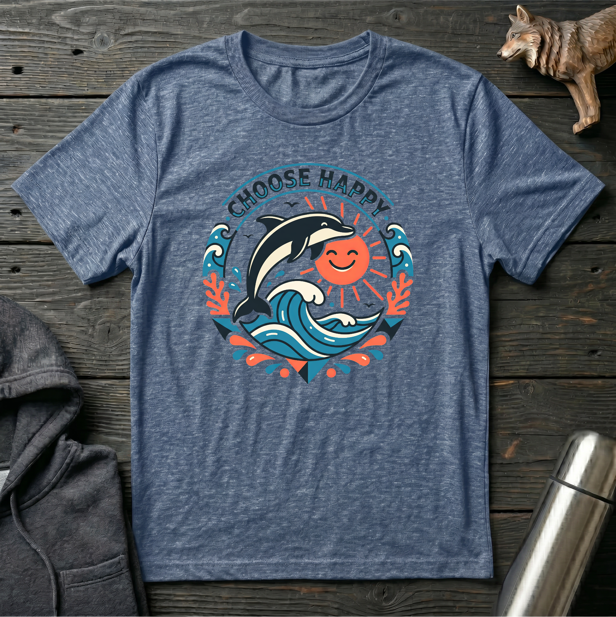 Choose Happy Dolphin T-Shirt