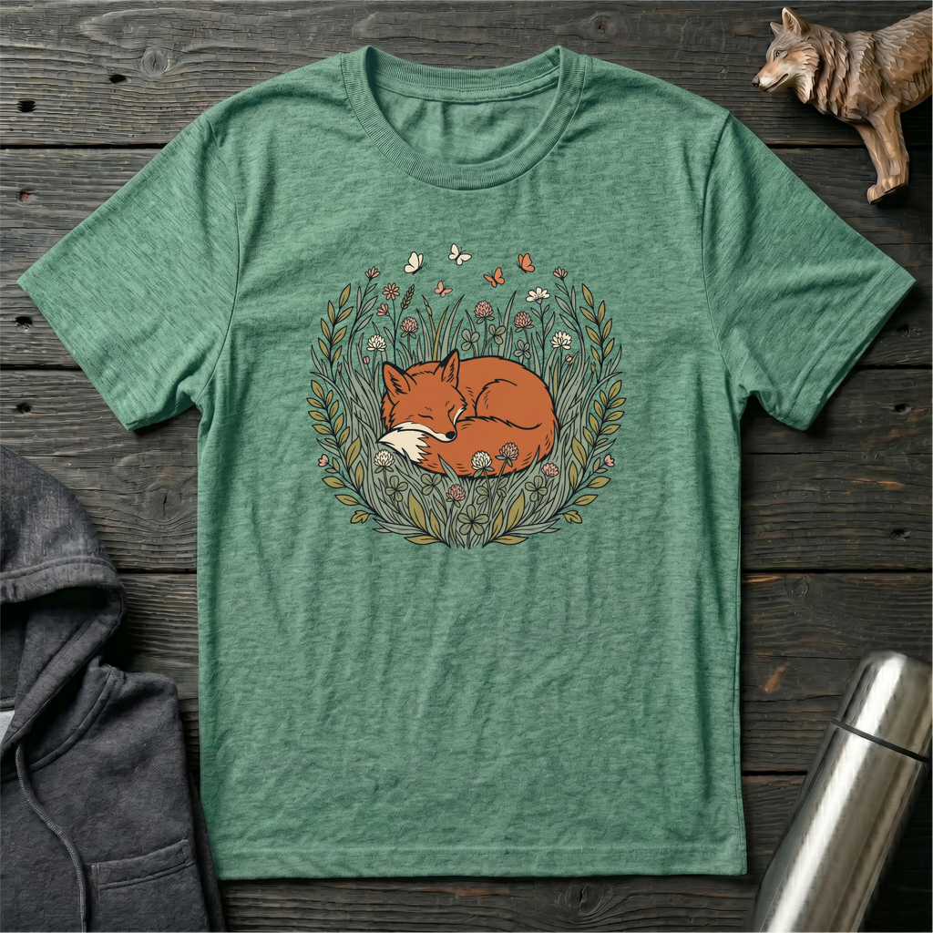 Cozy Sleeping Fox T-Shirt