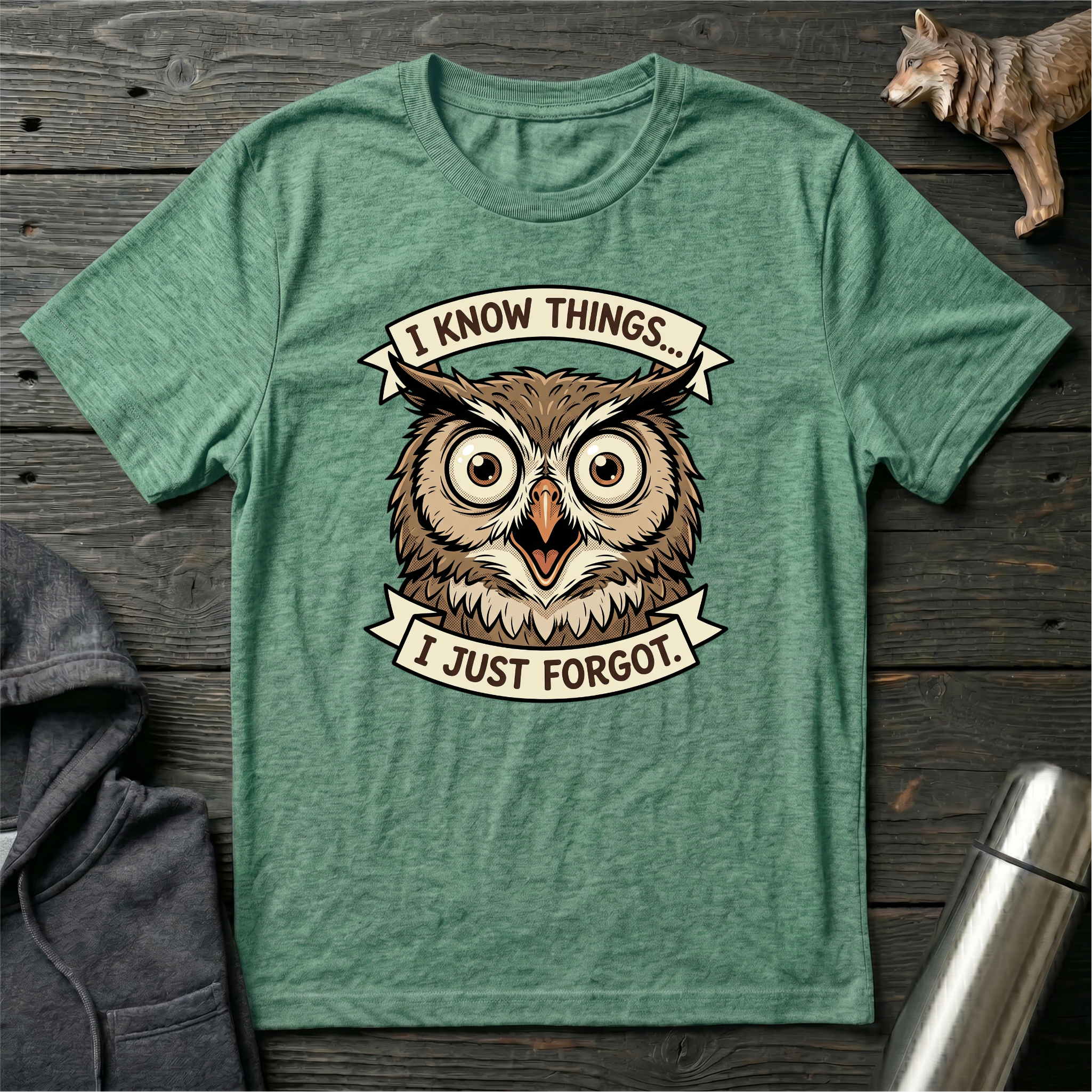 I Know Things I Just Forgot Owl T-Shirt