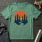 Retro Sunset Pines T-Shirt