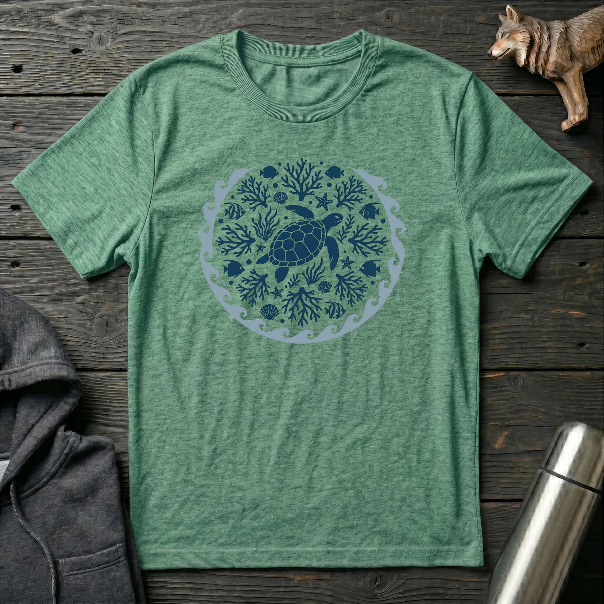 Flow With The Ocean Mandala T-Shirt