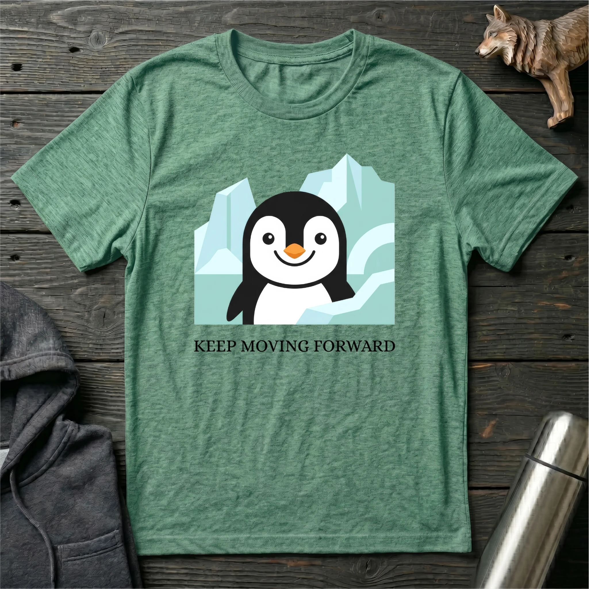 Keep Moving Forward Penguin T-Shirt