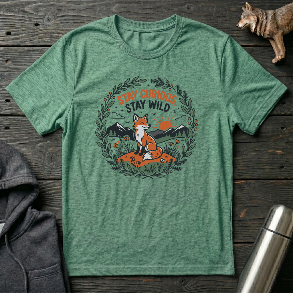 Stay Curious Stay Wild Fox T-Shirt