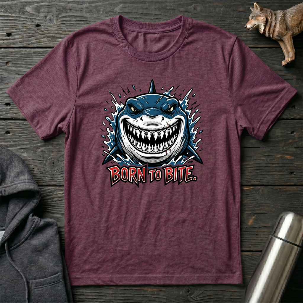 Born to Bite Front Shark T-Shirt