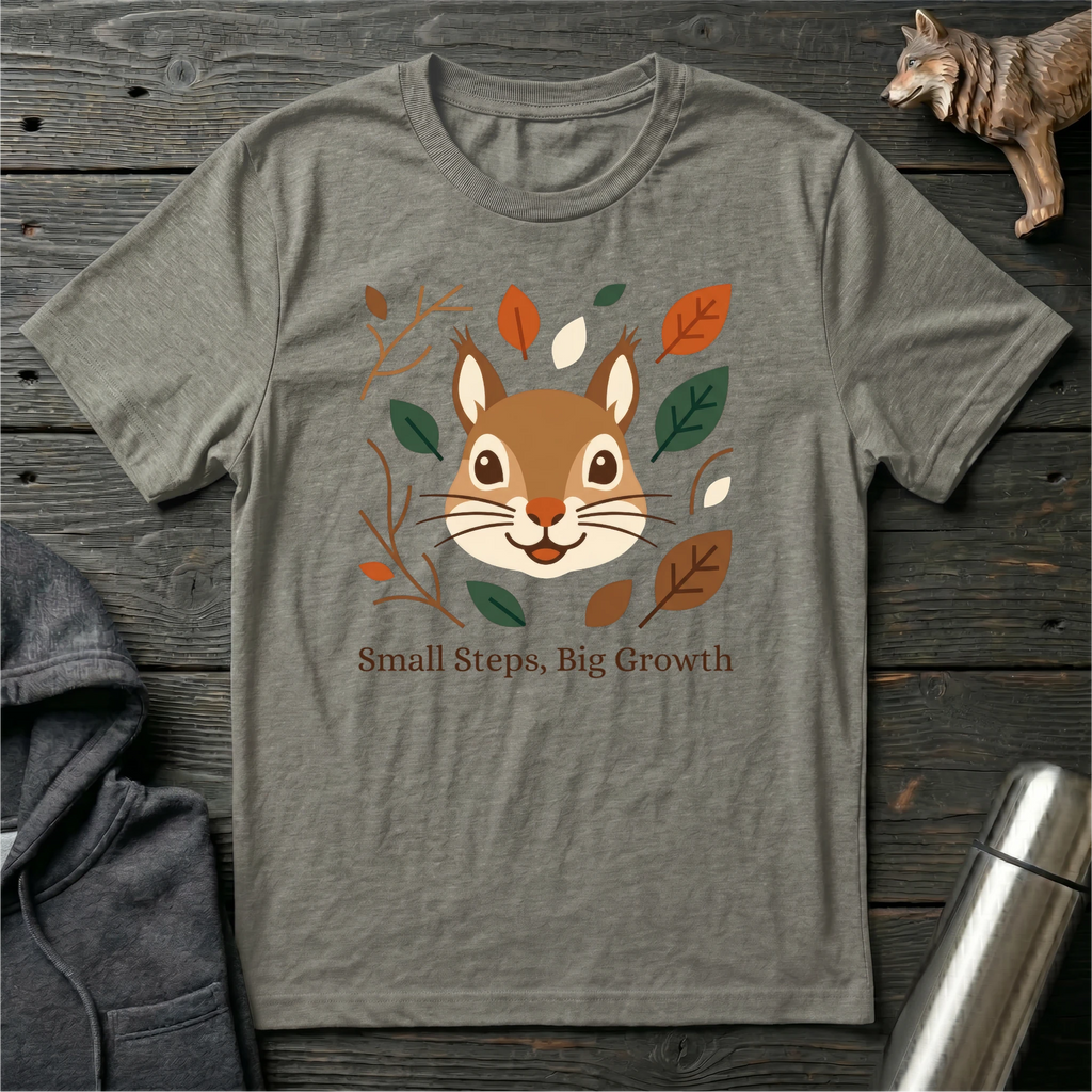 Small Steps, Big Growth Squirrel T-Shirt