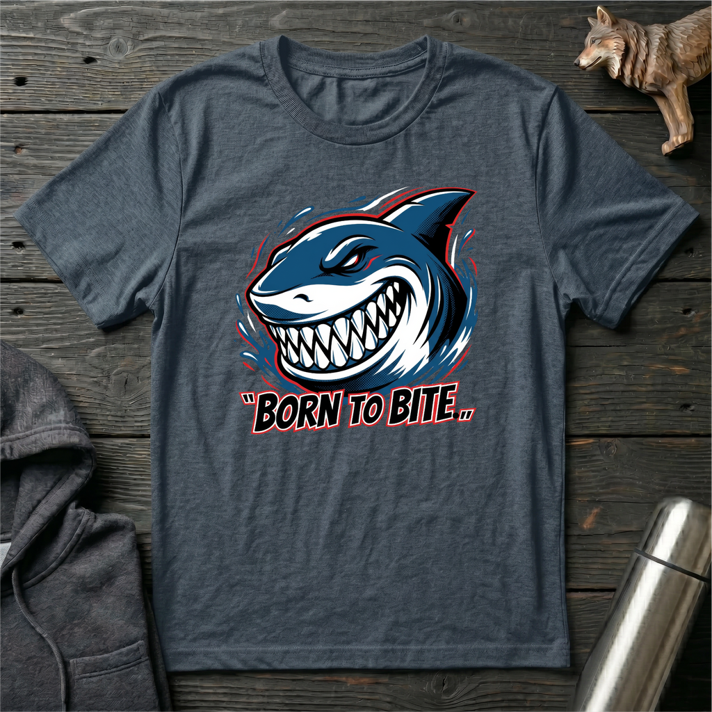 Born to Bite Side Shark T-Shirt