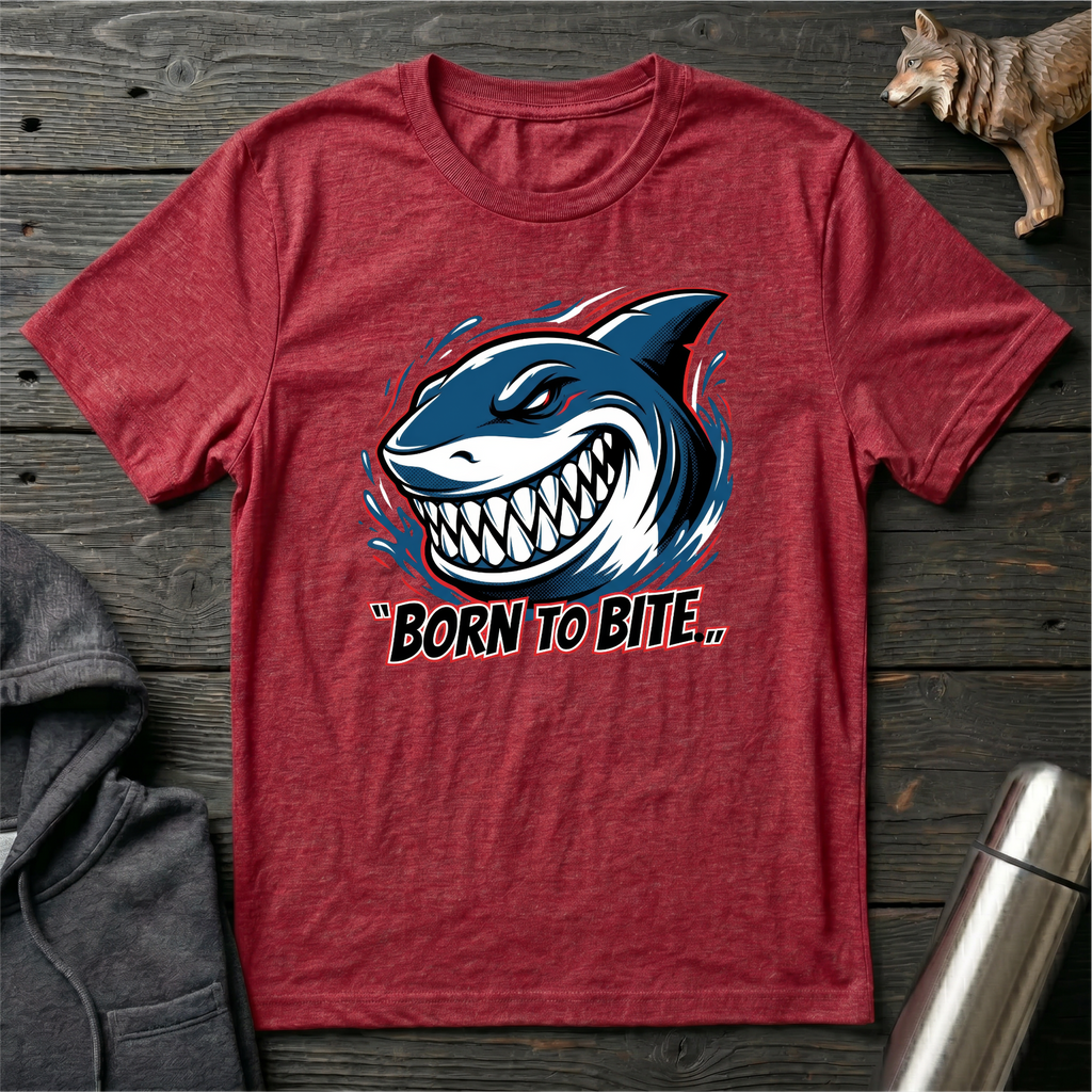 Born to Bite Side Shark T-Shirt