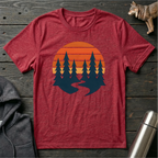 Retro Sunset Pines T-Shirt