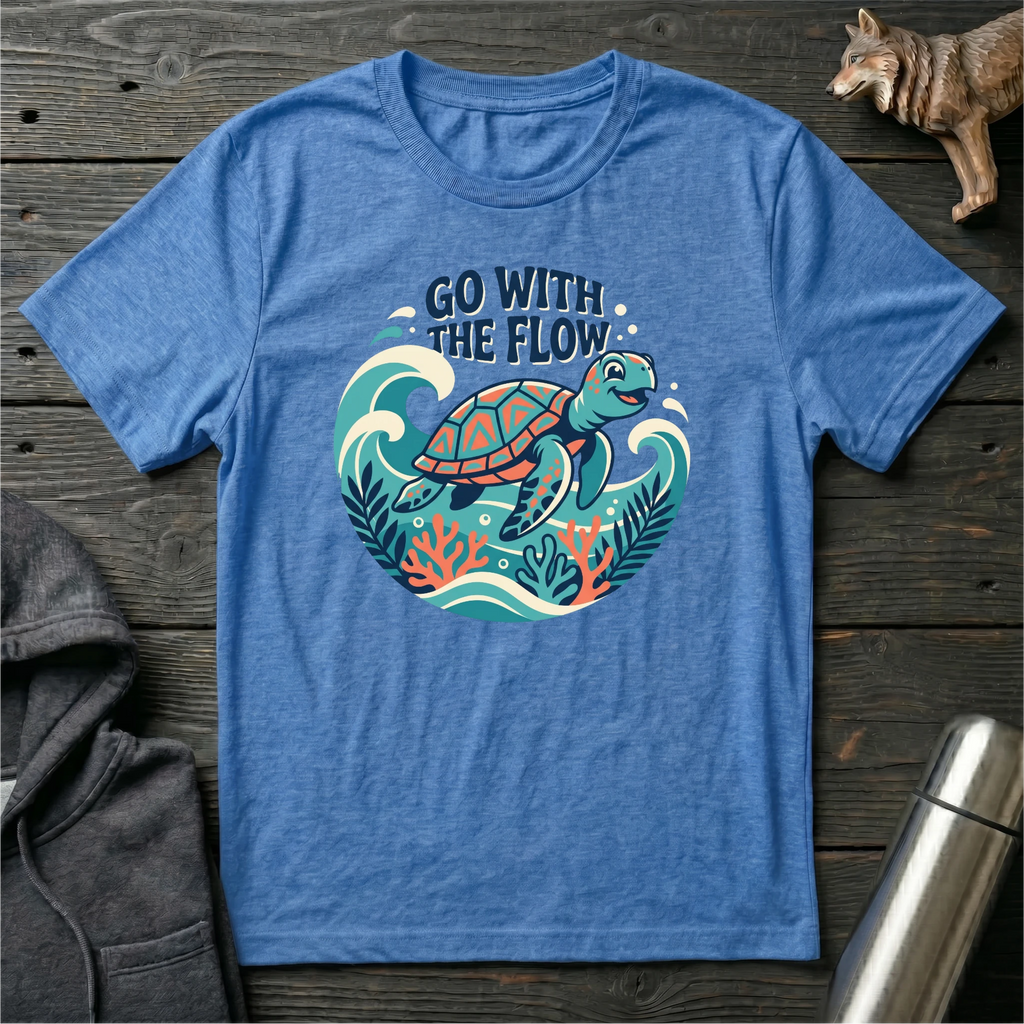 Go With the Flow Turtle T-Shirt