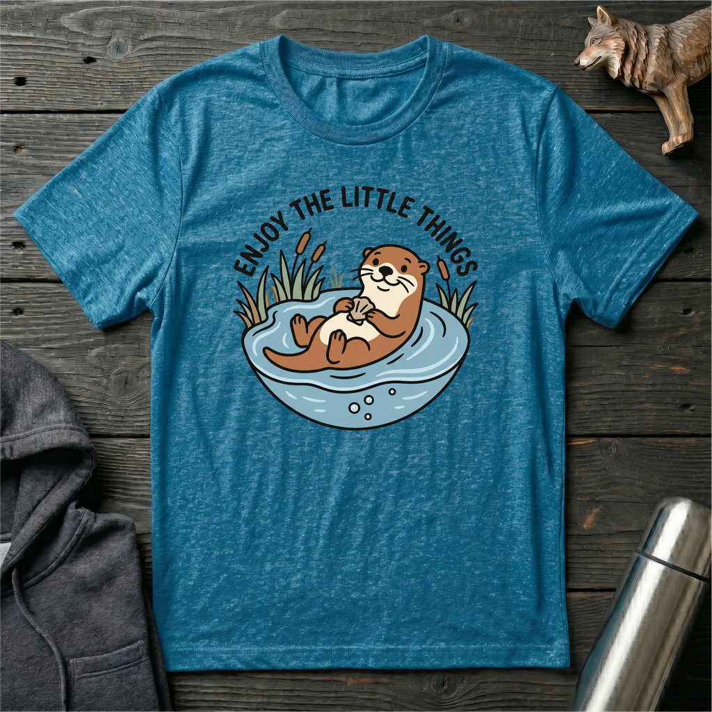 Enjoy the Little Things River Otter T-Shirt