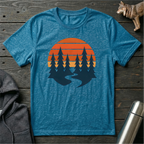 Retro Sunset Pines T-Shirt