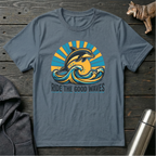 Ride the Good Waves Dolphin T-Shirt