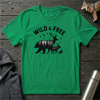 Wild & Free Forest Soul Bear Deer Rabbit T-Shirt