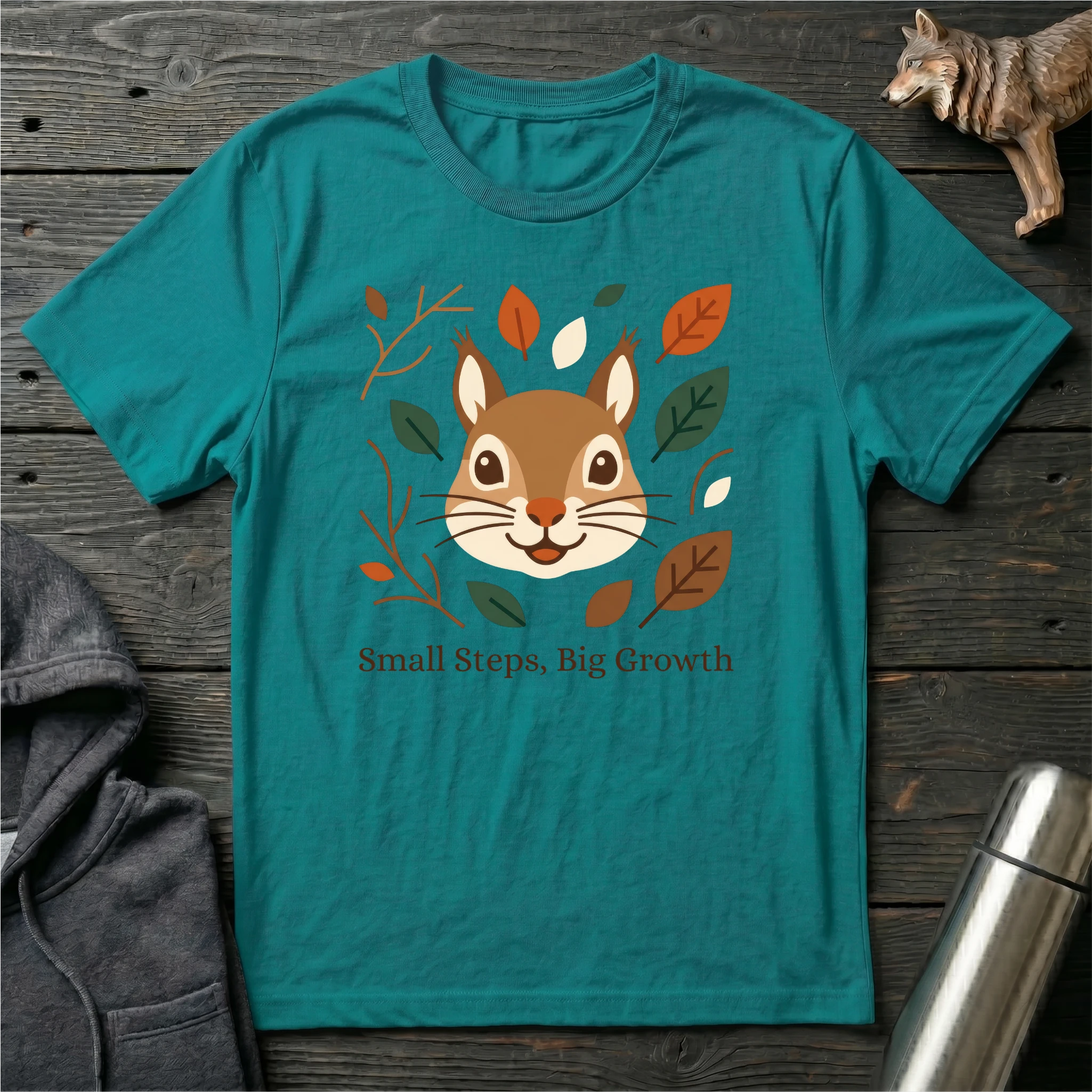 Small Steps, Big Growth Squirrel T-Shirt