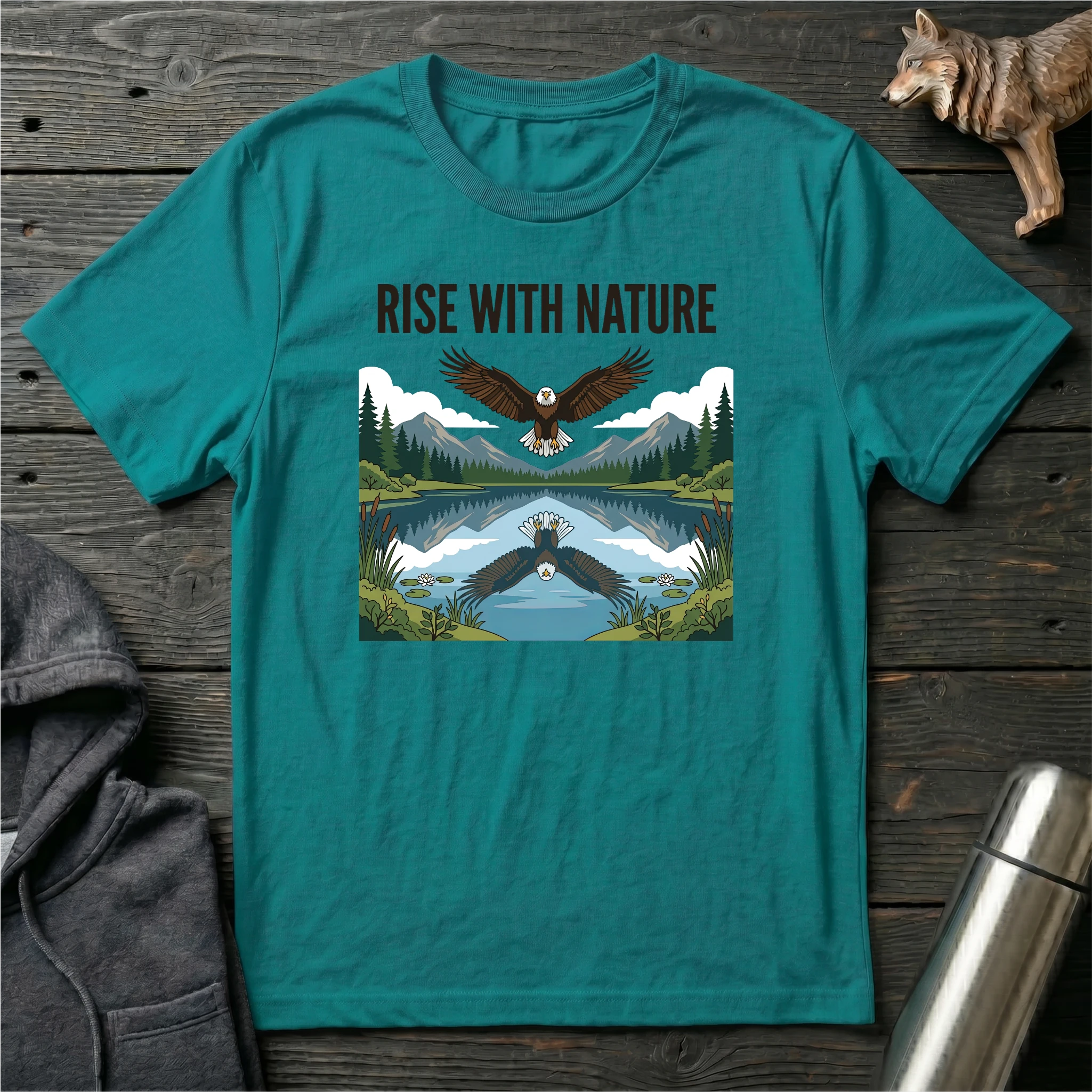 Rise with Nature Eagle T-Shirt
