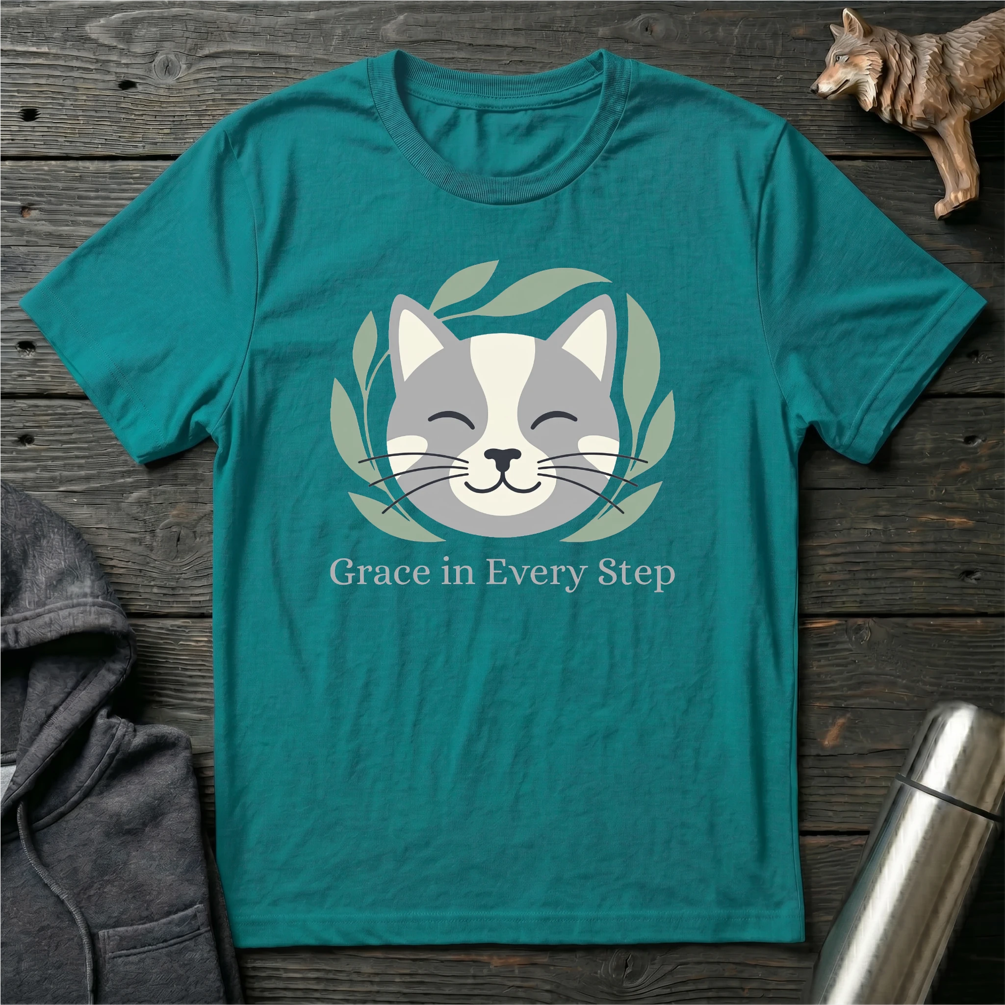 Grace in Every Step Cat T-Shirt