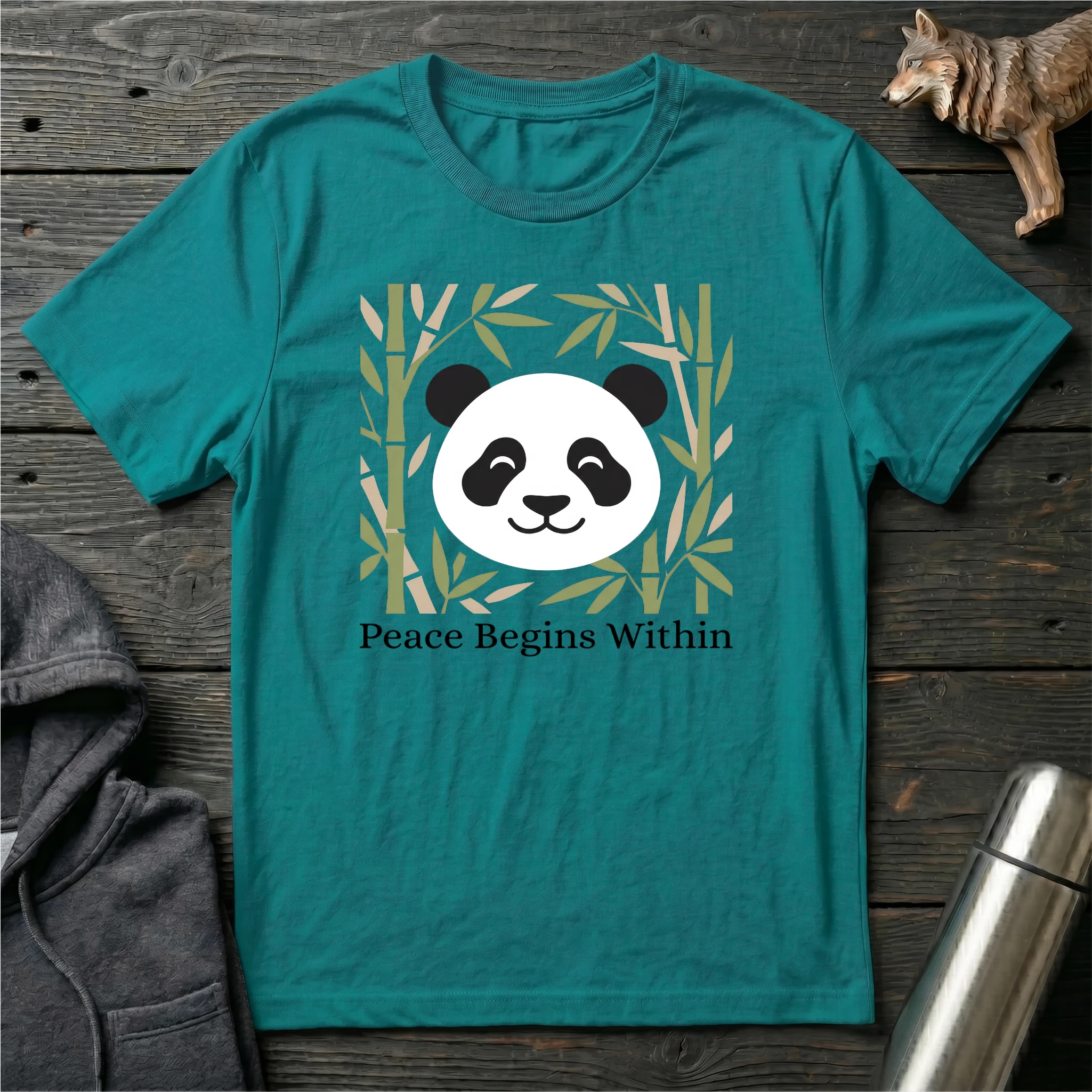 Peace Begin Within Panda T-Shirt
