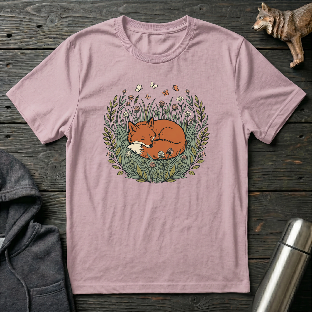 Cozy Sleeping Fox T-Shirt
