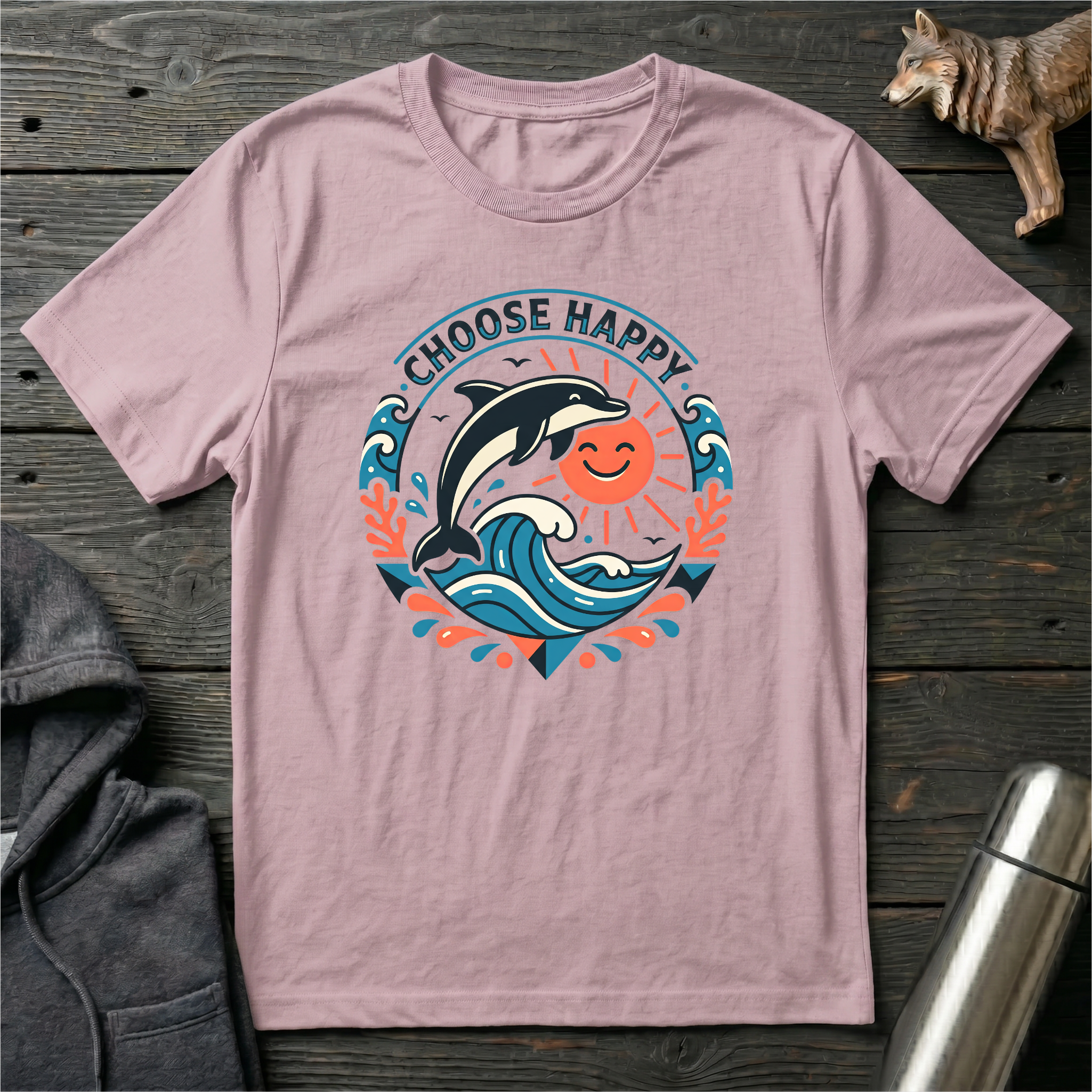 Choose Happy Dolphin T-Shirt