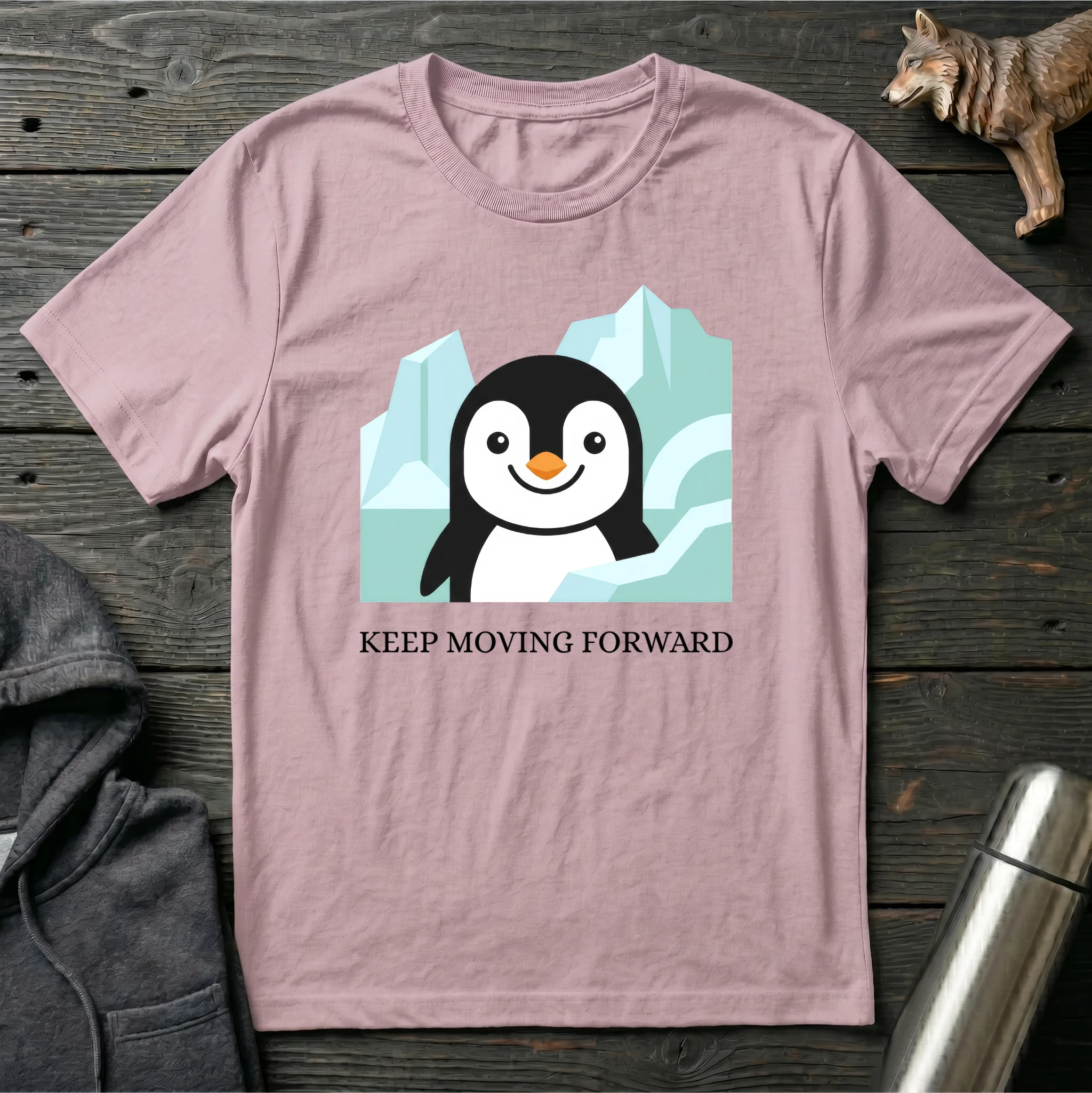 Keep Moving Forward Penguin T-Shirt
