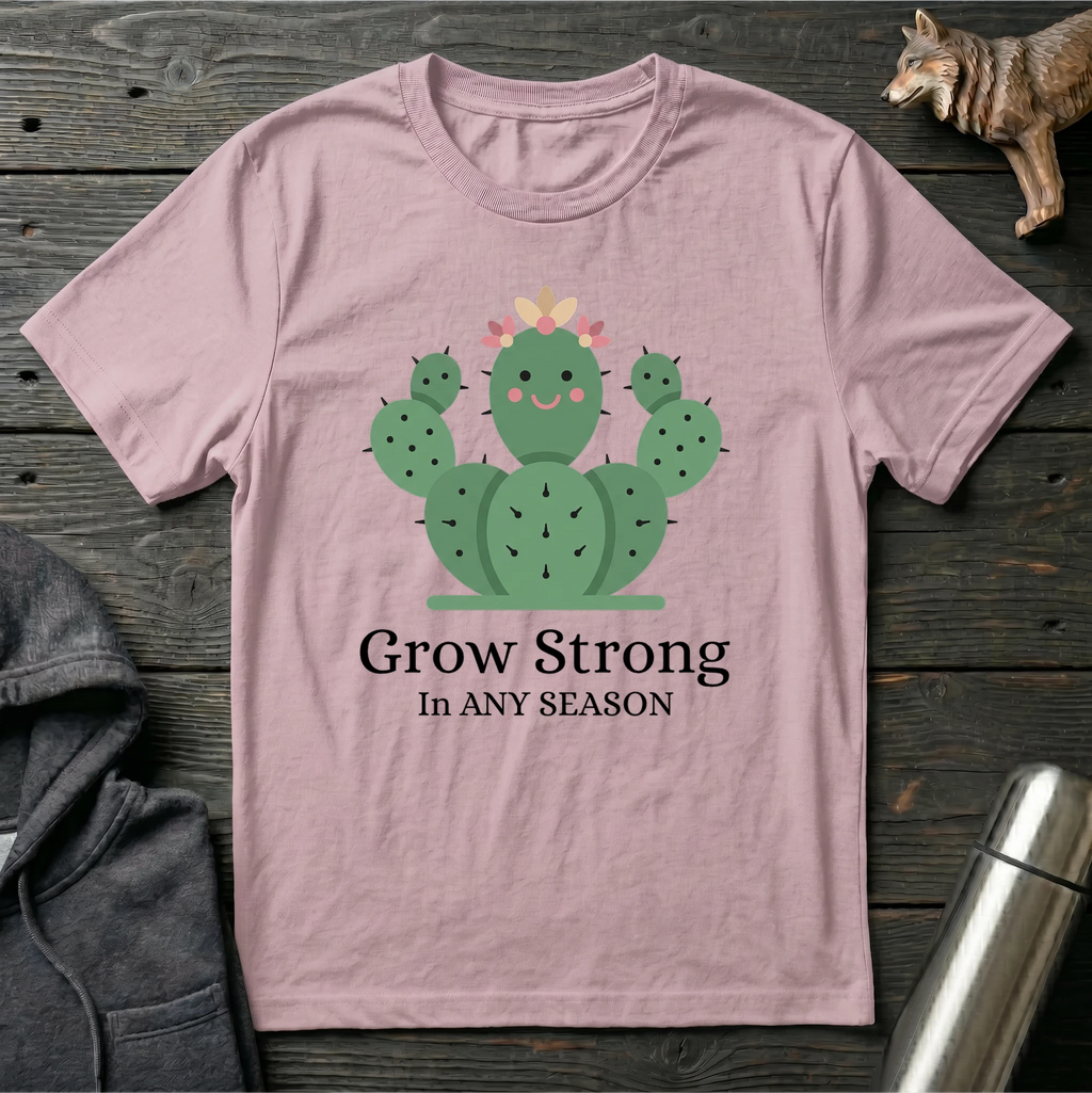 Grow Strong in Any Season Cactus T-Shirt