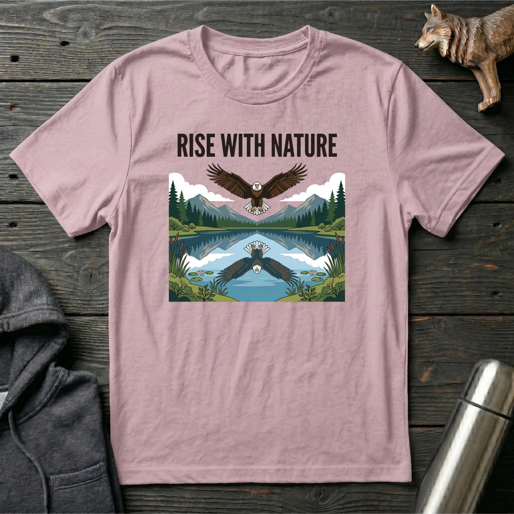 Rise with Nature Eagle T-Shirt