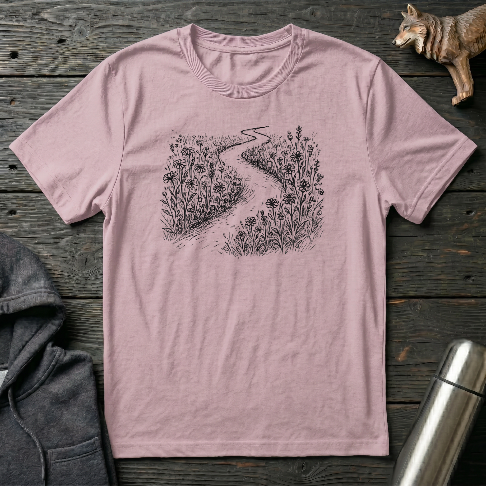 Meadow Path Sketch T-Shirt