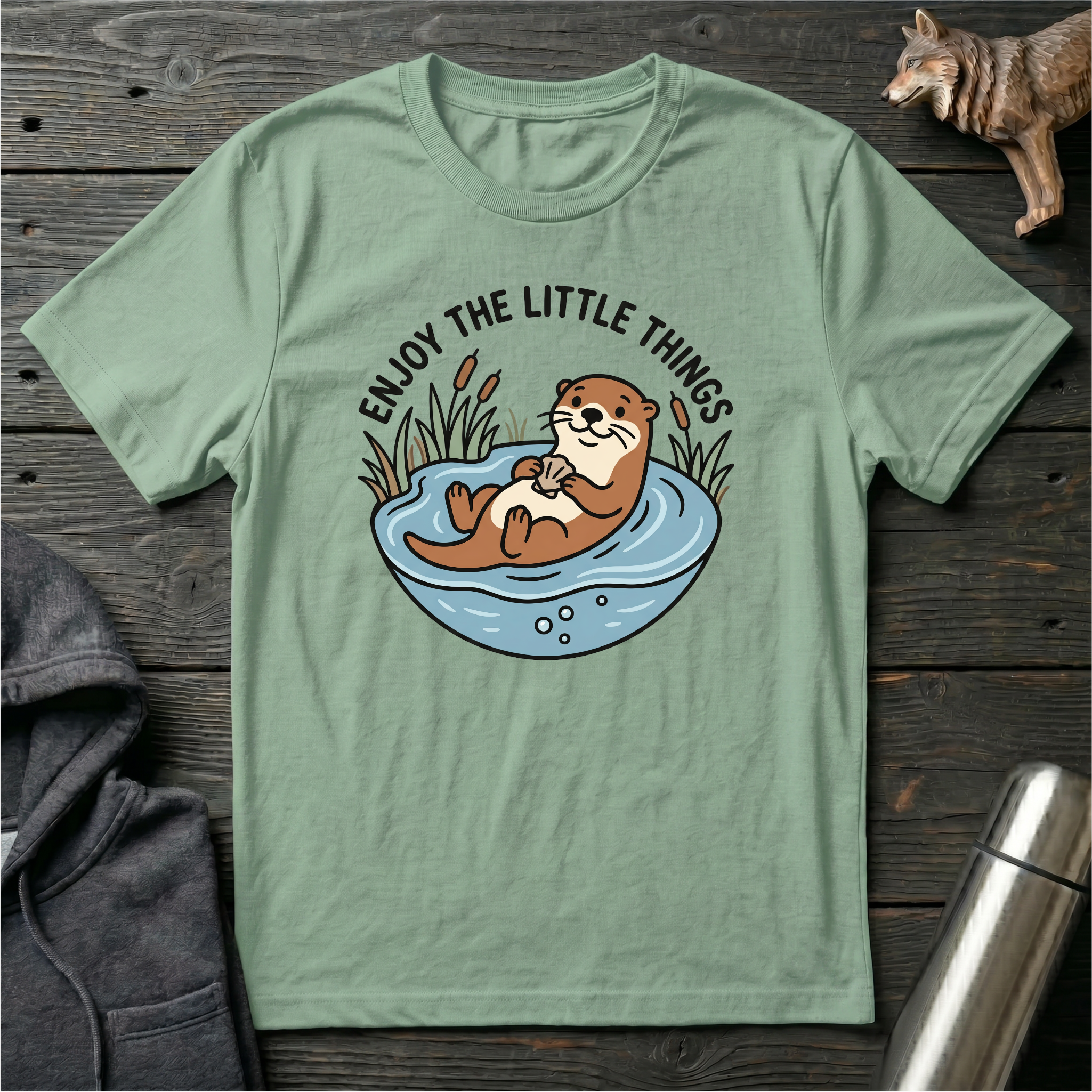 Enjoy the Little Things River Otter T-Shirt